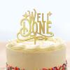 Graduation Well Done Cake Toppers wooden Gold Glitter Caketopper custom Cake Topper Class of 2022 Cake Pick Decorations for 2022 Graduation Theme School Boys Girls Graduate Party Supplies view 1