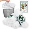 20 Liter Bin Bags Biodegradable - Food Waste Bags 100PCS Small Bin Liners Degradable Compost Bags 100% Recycled - Garbage Bags Rubbish bags for Kitchen, Toilet, Bedroom, Office, Household view 1