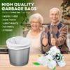 20 Liter Bin Bags Biodegradable - Food Waste Bags 100PCS Small Bin Liners Degradable Compost Bags 100% Recycled - Garbage Bags Rubbish bags for Kitchen, Toilet, Bedroom, Office, Household view 4