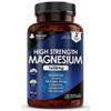 Magnesium Citrate Capsules 1620mg - Super Strength and High Absorption Magnesiums Supplements - with 500mg Elemental Vegan - Not Magnesium Tablets - Muscle & Sleep Support (Two Months Supply) view 1