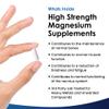 Magnesium Citrate Capsules 1620mg - Super Strength and High Absorption Magnesiums Supplements - with 500mg Elemental Vegan - Not Magnesium Tablets - Muscle & Sleep Support (Two Months Supply) view 2