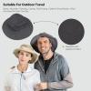 VanderHOME Mosquito Head Net Hat Sarifi Hiking Cap Protection from Mosquito Insect Bug Bee Gnats for Men/Women Outdoor Sun Protection Beekeeping Hat with Veil for Gardening and Honey Gathering Orange view 2