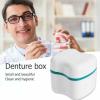 EliteKoopers 2Pcs Denture Box False Teeth Container Storage Case For Dental Cleaning Holder Carry Box view 3