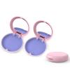 Aligner and Retainer Case, YOUYA DENTAL 2PCS Solid Orthodontic Aligner Retainer Case Denture False Box, Mouthguard Case Holder Protective Case with Mirror for Oral Care Dentisty - Pink view 1
