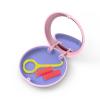Aligner and Retainer Case, YOUYA DENTAL 2PCS Solid Orthodontic Aligner Retainer Case Denture False Box, Mouthguard Case Holder Protective Case with Mirror for Oral Care Dentisty - Pink view 3