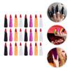 FOMIYES 40pcs Colorful Fake Halloween Nail Covers Witch Finger Nails Diy False for Cosplay Party Finger Decor Props view 4