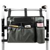 1 Set Walker Bag with Cup Holder Large Capacity Storage Pouch Wheelchairs Storage Organizer Bag Walker Rollator Storage Bag Folding Storage Pouch for Seniors Elderly Handicap(grey) view 1