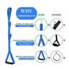 Hirritale 42 Inch Long Leg Lifter,Leg Lifter After Hip Replacement All Over with Aluminum Rod,Kit for Seniors Total Hip Replacement Prime Large Rigid Foot Loop &Sturdy Multiple Handles(Blue) view 4