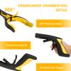 2- Pack GrabRunner Reacher Grabber Tool with Strong Magnetic for Elderly 32 inch Folding Reacher Tool with Long Reach Arm Extender (Yellow/Yellow) view 3