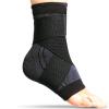 Adjustable Ankle Support Compression Ankle Brace Strap Foot Sleeves Socks with Ligament Damage, Heel Support Ankle Protector for Achilles Tendonitis, Weak Sprained, Plantar Fasciitis(XL-Black) view 1