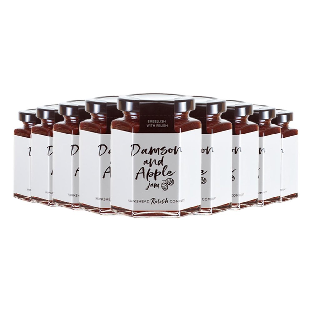 Hawkshead Relish Company  Damson & Apple Jam 220g (Pack of 9)