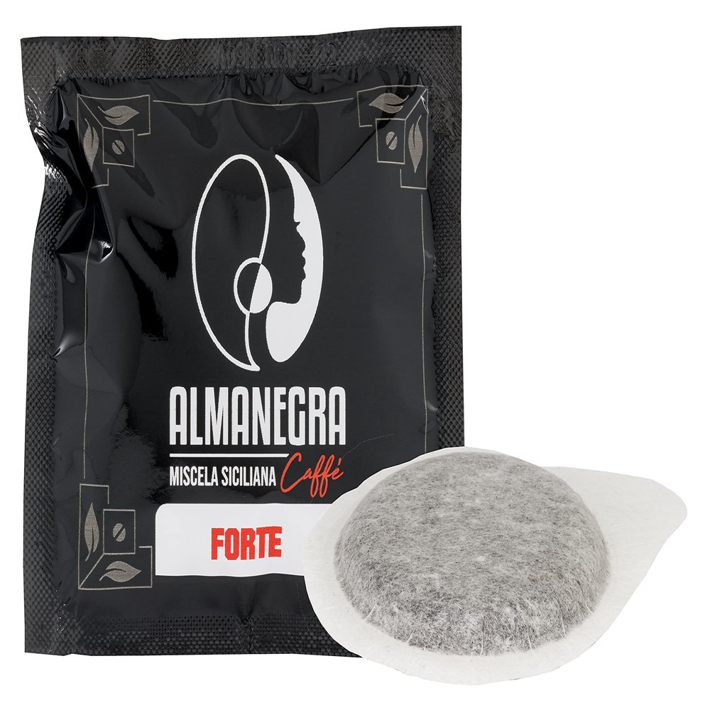 150 Coffee Pods in Filter Paper ese 44mm Almanegra Caffe Sicilian Blend for Espresso Machine