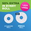 Andrex Classic Clean Mega Toilet 2-Ply Roll, White - 18 XL Rolls Same Quality Roll, Lasts Even Longer, = 27 Standard view 3