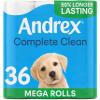 Andrex Complete Classic Clean Mega Toilet Roll - 36 Mega XL Rolls, Packaging May Vary view 1