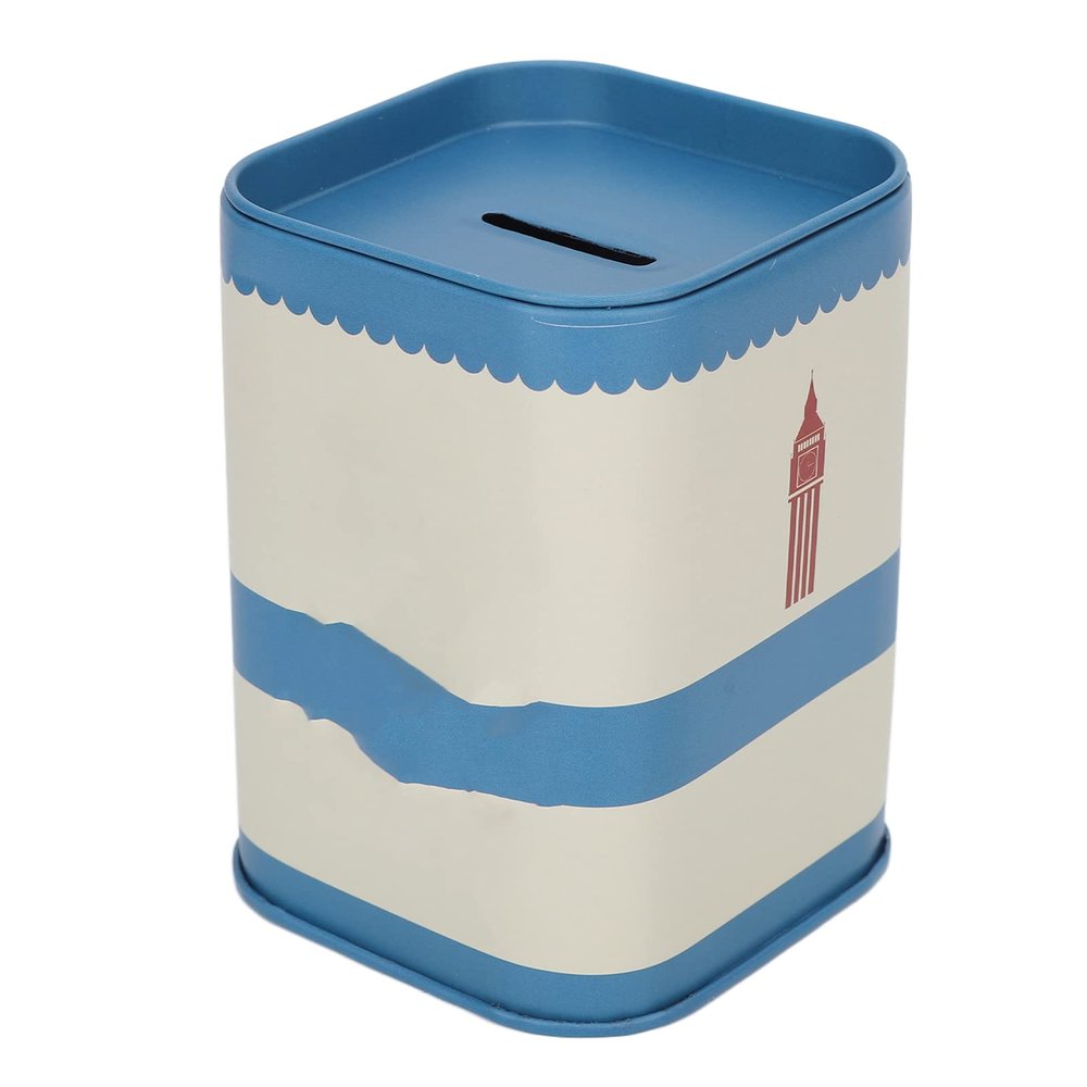 Blade Disposal Box, Case for Disposal of Blades blade dispenser Iron Detachable Lid Storage Box for Large Capacity Waste Blades for Barber Shop(Blue)