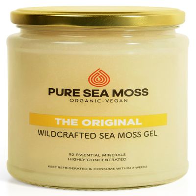 Organic Sea Moss Gel by Pure Sea Moss UK - The Original 500ml, Made with Wildcrafted Organic Sea Moss - Vegan Irish Seamoss Sourced from St Lucia