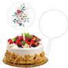 BIAO TX Acrylic Cake Toppers, Blank, Pack of 10 Cake Toppers, Personalised, Round Cake Toppers, Birthday for Birthdays, Weddings, Cake Decoration view 1