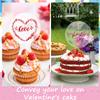 BIAO TX Acrylic Cake Toppers, Blank, Pack of 10 Cake Toppers, Personalised, Round Cake Toppers, Birthday for Birthdays, Weddings, Cake Decoration view 4