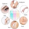 21 PCS Eyebrow Razors Face Shavers for Women Microblading Blades Dermaplaning Blades kit for Face with 1 PC Eyelash Brush and Storage Box Facial Razors for Women and Men view 3