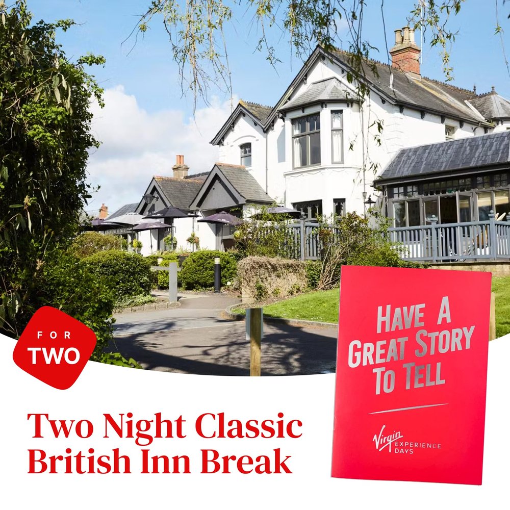Virgin Experience Days Two Night Classic British Inn Break for Two - Over 45 lively venues or tranquil inns to choose from with breakfast included