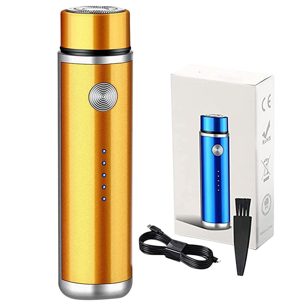 Mini Portable Electric Shaver | Mini Electric Razor,Pocket Size Washable Electric Razor, USB Fast Charging, Travel Electric Shaver for Men and Women A/a
