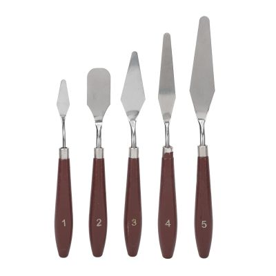 5 Pcs Wax Spatulas Multifunction Cake Icing Spatula Mixing Scraper Steel Body Waxing Sticks for Body Hair Eyebrow Hair Removal or Cake Decaration