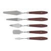 5 Pcs Wax Spatulas Multifunction Cake Icing Spatula Mixing Scraper Steel Body Waxing Sticks for Body Hair Eyebrow Hair Removal or Cake Decaration view 2