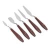 5 Pcs Wax Spatulas Multifunction Cake Icing Spatula Mixing Scraper Steel Body Waxing Sticks for Body Hair Eyebrow Hair Removal or Cake Decaration view 3