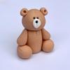 SugArt Teddy Bear Brown Cake Topper Party Decoration Fondant Fabulous Edible Icing Great for Kids Boy Girl Easy To Use Icing Professional view 3