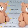 SugArt Teddy Bear Brown Cake Topper Party Decoration Fondant Fabulous Edible Icing Great for Kids Boy Girl Easy To Use Icing Professional view 4