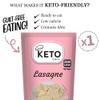 Keto Chef Vegan Lasagne Pasta Sheets - Instant Konjac Slim Pasta Sheet, Contains Zero Carbohydrates, Shirataki, Fat & Sugar, Made from Free-From Flour, Paleo Friendly | Low Calorie Ready to Eat (270g) view 4