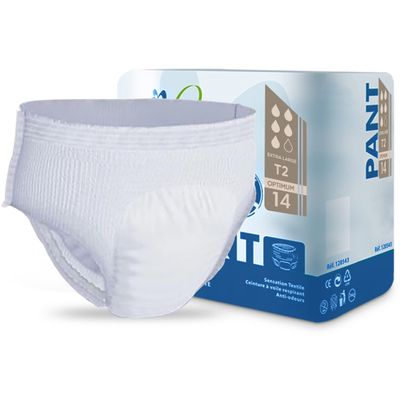 14 x Optimum Adult Nappies, Maximum Absorbency and Overnight Protection, Nappies for Men and Women, Size Extra Large, 1 Pack of 14