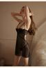 Sexy Lingerie Outfits Sexy Sexy Lingerie Steel Holder Gathering Passionate Mesh Transparent Suit Pure Desire Pajamas Temptation Black One Size view 4