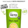 Keto Chef Vegan Thai Style Noodles - Having All The Essential of Konjac Flour, Free-From & Sugar Free, Shirataki, Contains Zero Fat, Low Carb Diet Instant Noodle, Ready to Eat | Pack of 12 (270g) view 3