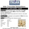 Italian Options Gold Mr & Mrs Wedding Chocolate Neapolitans (25 Chocolates) view 2