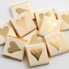 Italian Options Gold Heart Wedding Chocolate Neapolitans (25 Chocolates) view 1