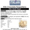 Italian Options Gold Heart Wedding Chocolate Neapolitans (25 Chocolates) view 2