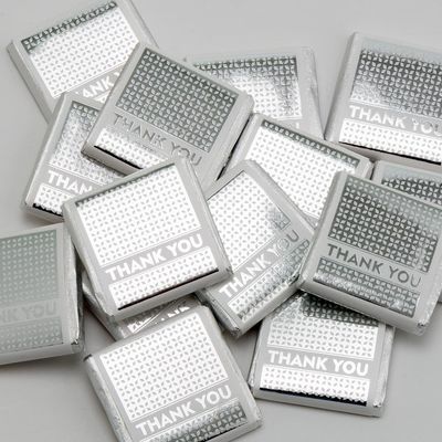 Italian Options Silver Thank You Chocolate Neapolitans (50 Chocolates)
