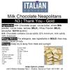 Italian Options Gold Thank You Chocolate Neapolitans (75 Chocolates) view 2
