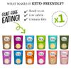 Keto Chef Slim Rice Pasta Noodle - Instant Food, Angel Hair, Udon, Lasagne, Thai Style, Fettuccine, Spaghetti, Tagliatelle, Sticky Rice, Penne, Noodles, Pappardelle, Ready to Eat | Pack of 12 (270g) view 3