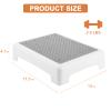 Mobility Step Stool, Indoor/Outdoor Stepping Stool for Adults & Seniors, Portable High Riser Steps Platform with Anti-Slip Top & Feet, 420 Lbs Capacity, White view 3