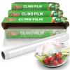 SOL 3pk Cling Film for Food |Catering Dispenser and Cutter | Storing Refill Rolls Kitchen Preparation Reusable Clingfilm with Cutter, 3 Rolls (40m x 30cm) (311045) view 1