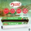 SOL 3pk Cling Film for Food |Catering Dispenser and Cutter | Storing Refill Rolls Kitchen Preparation Reusable Clingfilm with Cutter, 3 Rolls (40m x 30cm) (311045) view 4