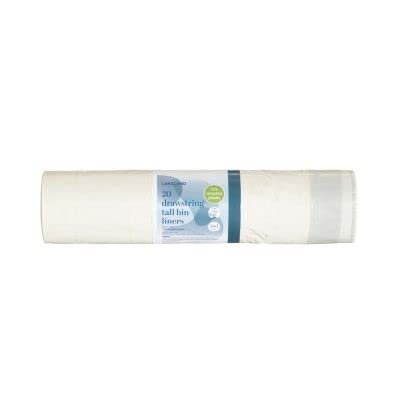 20 Lakeland Drawstring Tall Bin Liners 50L