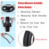 ETELIN Front Wheelchair Wheel, 2pcs 6/7/8" Front Castor Wheels Rollator Replacement Wheelchair Wheel Anti-Slip Castor Roller Wheel For Walkers Rollators&Wheelchairs (Size : 8inch) view 4