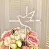 10pcs of Acrylic Religious Cake Topper - Dove and Cross,Holy Spirit Topper, Confirmation Topper view 2