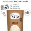 Keto Chef Thick Instant Udon Noodles (Pack of 5, 270g)- Konjac Vegan Noodle, Zero Fat, Sugar & Carb, Shirataki, Made from Free-from Flour, Healthy Low Calorie Food, Ready to Eat view 3