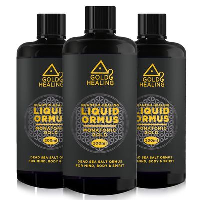 GOLD HEALING Liquid ORMUS 200ML 70% MONATOMIC Gold, 30% Magnesium, MANA, MUFKUTZ, ORBITALLY REARRANGED MONOATOMIC Elements for Mind, Brain, Body & Spirit (3)
