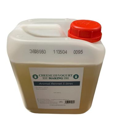 GN Ltd Liquid Animal Rennet, Cheese Making, Milk Curd Forming, Liquid Rennet, Animal Rennet for Cheese Making, Home Cheese Making, Cheese Making Ingredient - 5L