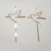 10pcs of Acrylic Religious Cake Topper - Dove and Cross,Holy Spirit Topper, Confirmation Topper (Rose Gold Mirror) view 3
